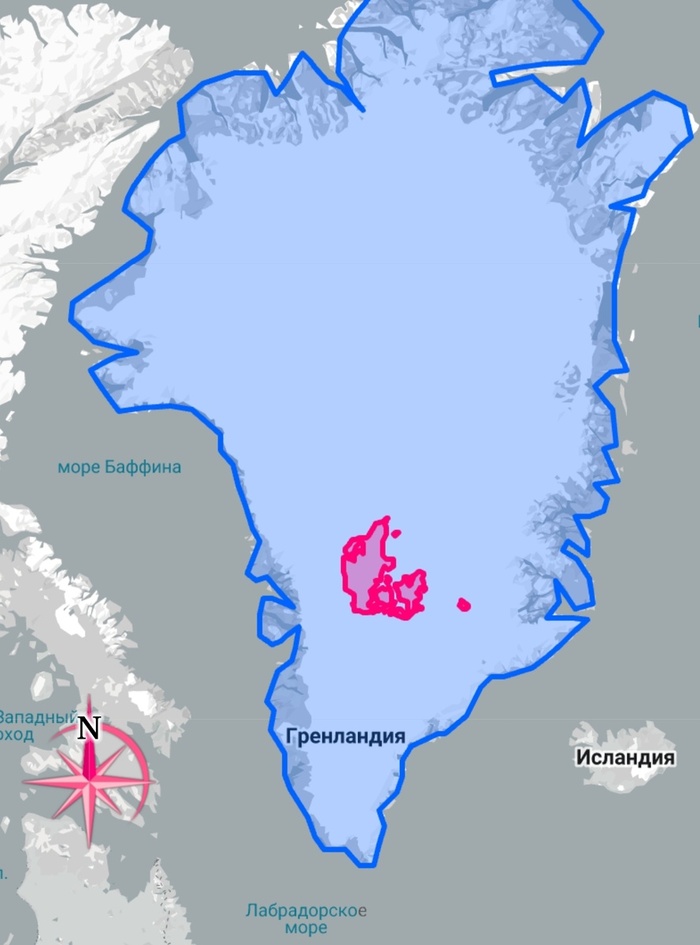 Территория Дании на Гренландии