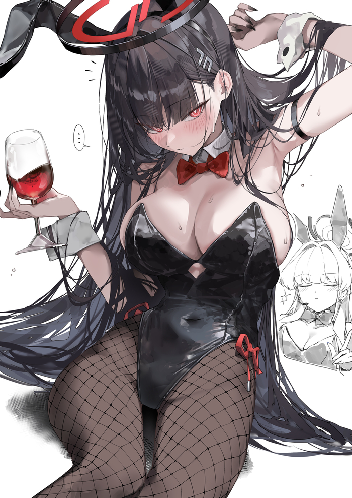 Tsukatsuki Rio #052 , Anime Art, Blue Archive, Tsukatsuki Rio, Asuma Toki, , Bunnysuit, , -, , ,  , , 