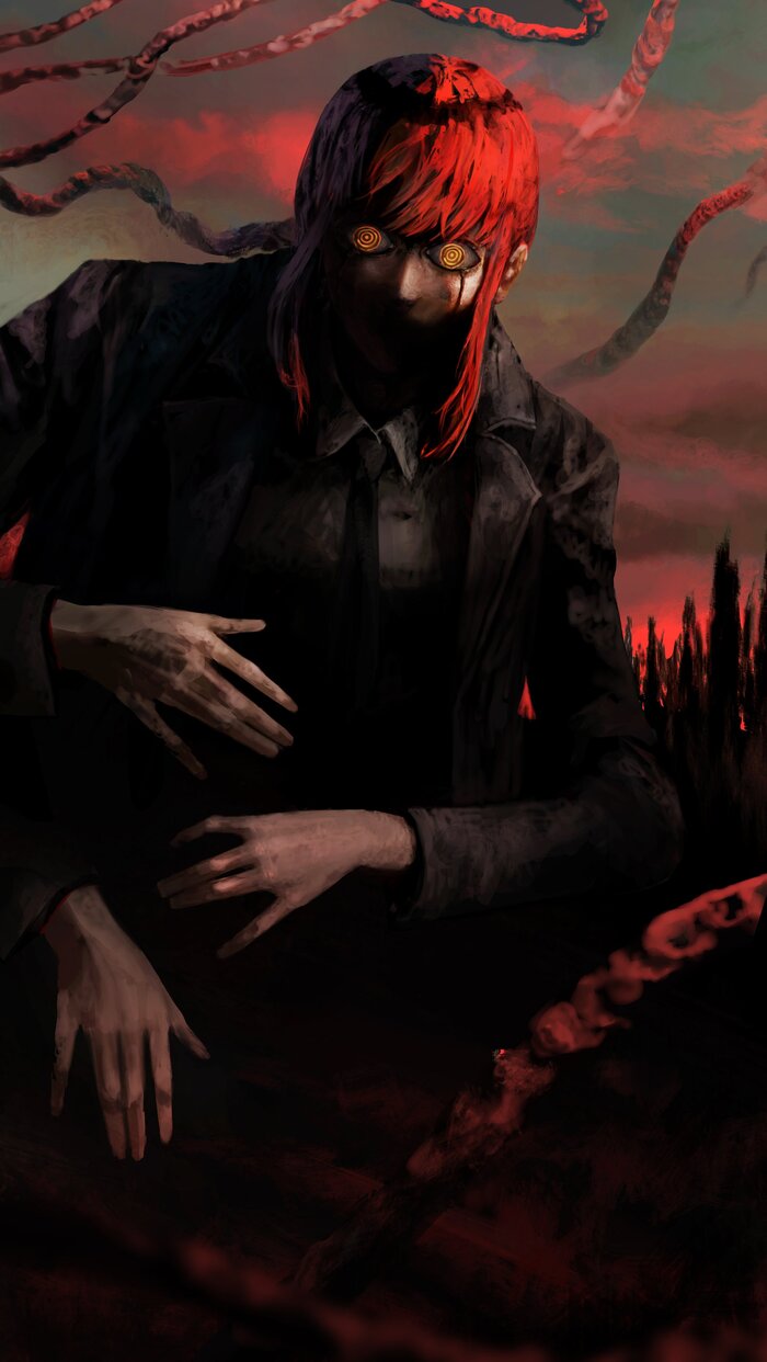  , Anime Art, Makima, Chainsaw Man