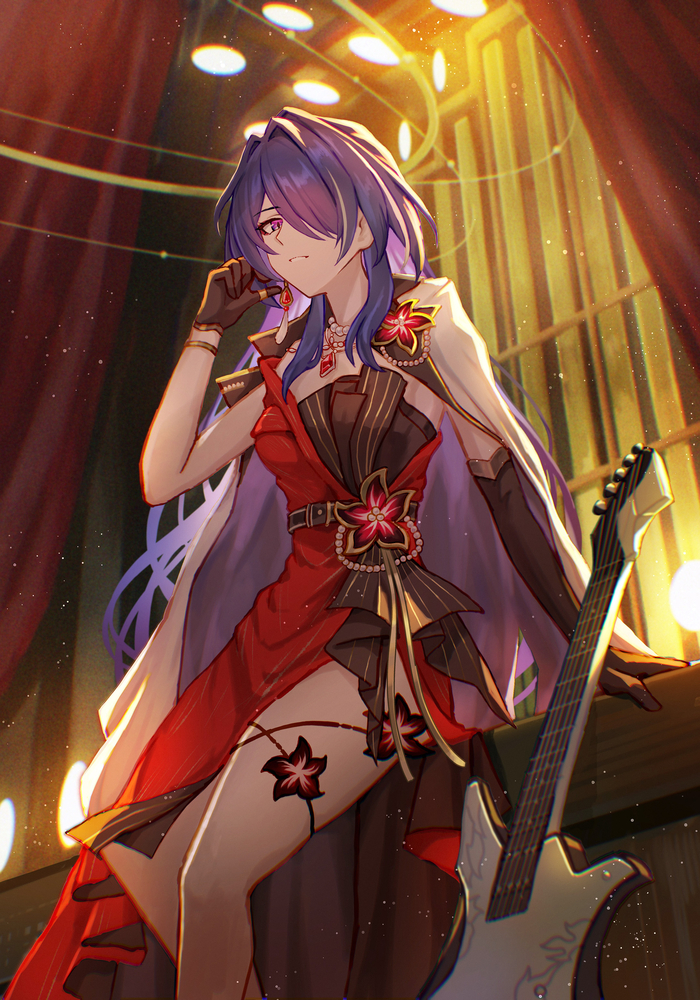  , Anime Art, Pixiv, Honkai: Star Rail, Acheron (Honkai: Star Rail)