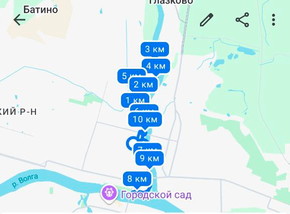 Собсна, маршрут