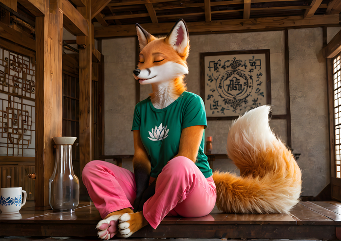    Wolfmks #1399 ,  , Furry Art, Furry Fox, Stable diffusion 3