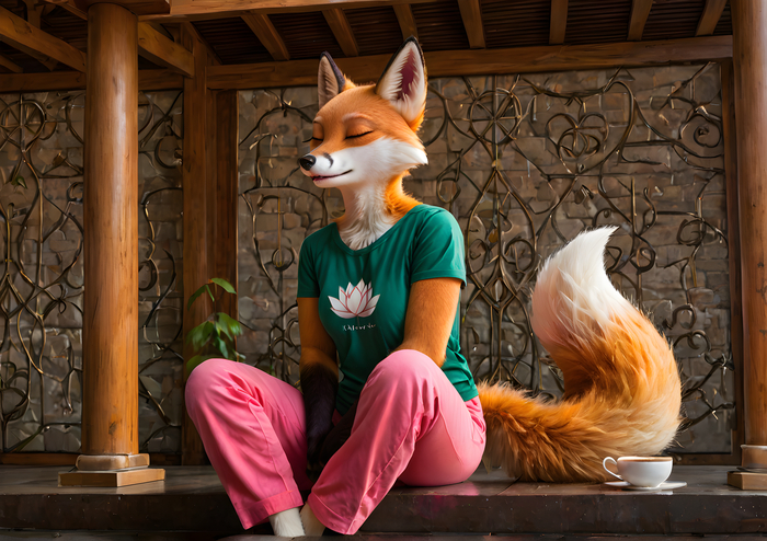    Wolfmks #1399 ,  , Furry Art, Furry Fox, Stable diffusion 3