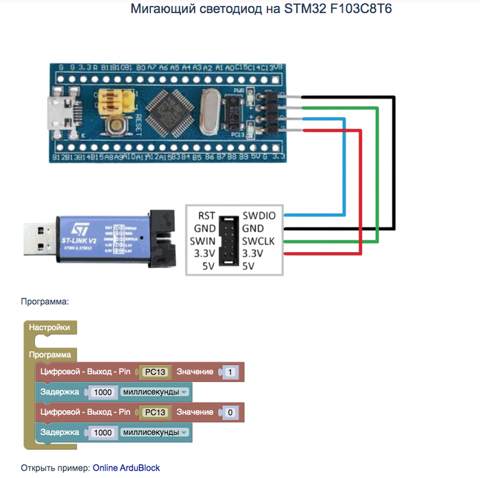 ArduBlock -    STM32 F103C8T6  ,  , Arduino, YouTube (), , RUTUBE, YouTube, , 
