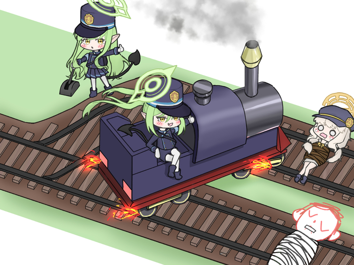    , Anime Art, Blue Archive,  , Tachibana Hikari, Tachibana Nozomi, Utsumi Aoba, Sensei (Blue Archive),  