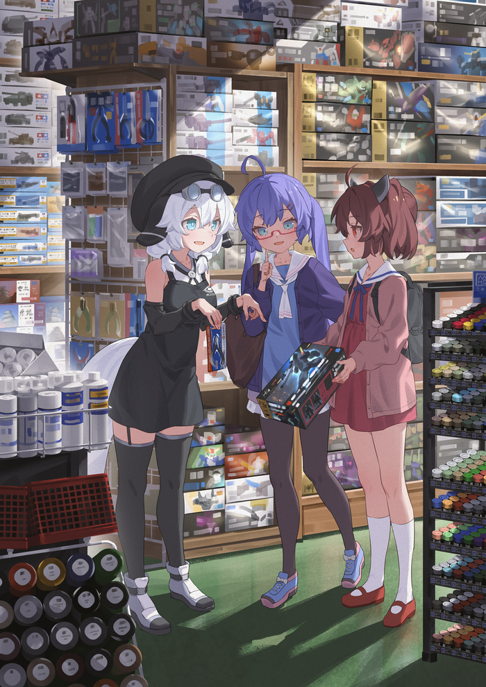    , Anime Art, Voiceroid, Tohoku Kiritan, Otomachi Una, Mochino Kyouko