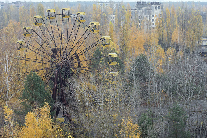 Колесо обозрения в Чернобыльской зоне отчуждения, Припять.