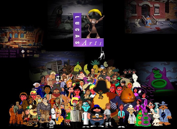   LucasArts   , Lucasarts,  , -, -, Carter54, ,  , Full Throttle, Day of the Tentacle, Monkey Island,  , Telegram ()