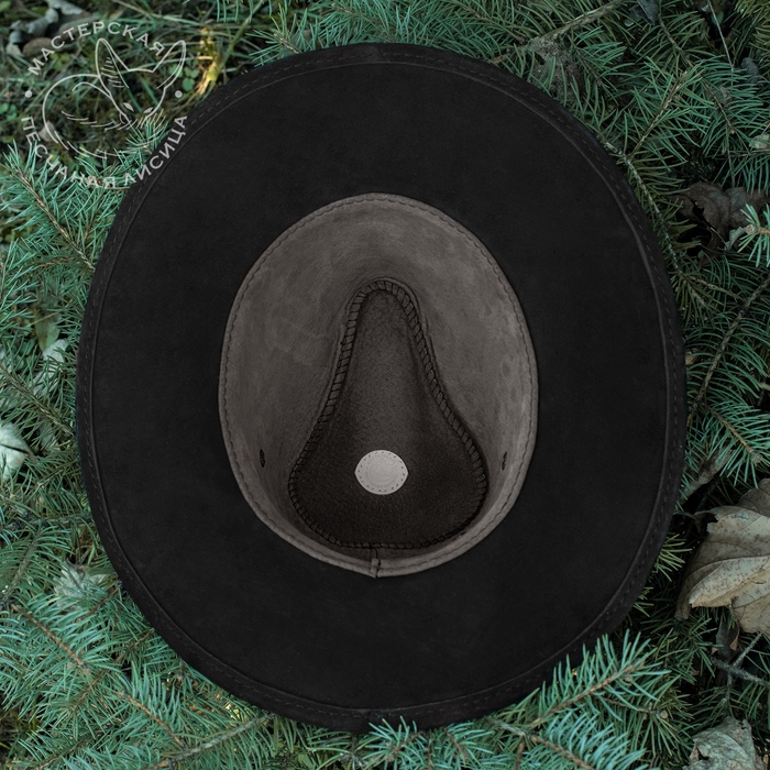 кожаная шляпа: черный стетсон
