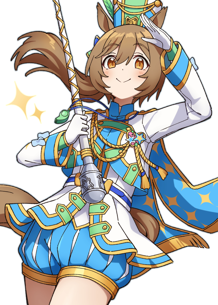 Smart Falcon , Anime Art, Uma Musume Pretty Derby, Smart Falcon, Animal Ears, , 