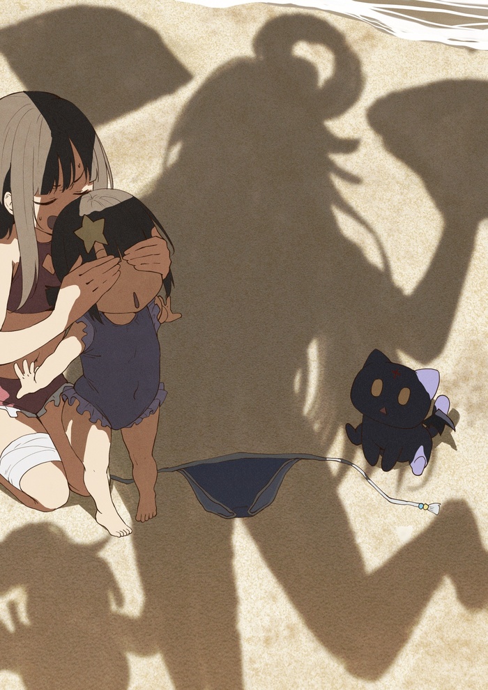     , Anime Art, Konosuba, Aqua, Megumin, , , Dressed shadow, Komekko, Chomusuke, Bhive003