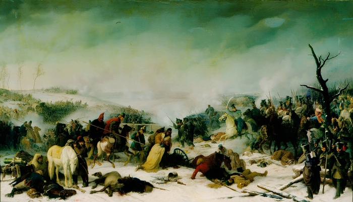 Срaжение при Лocмине 18 нoября 1812 года, художник - Петер Фон Гесс