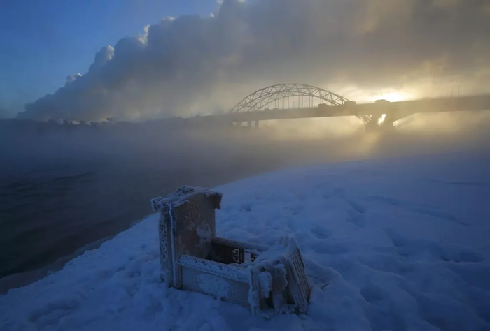 Морозное утро в Москве