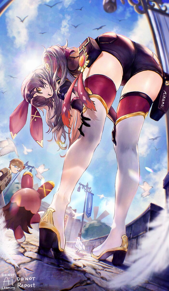    Genshin Impact, , Anime Art, Amber, Timmie (Genshin Impact), , , ,  