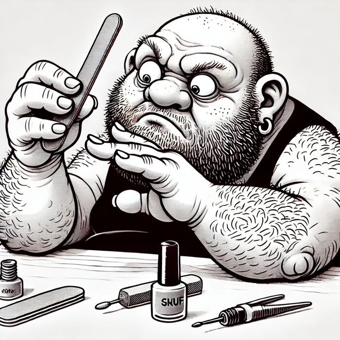 В Москве живут неправильные скуфы! Они ходят на маникюр и красят усы!