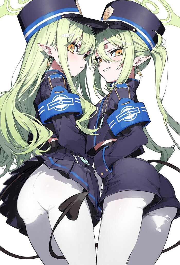    , Anime Art, Blue Archive, Tachibana Hikari, Tachibana Nozomi