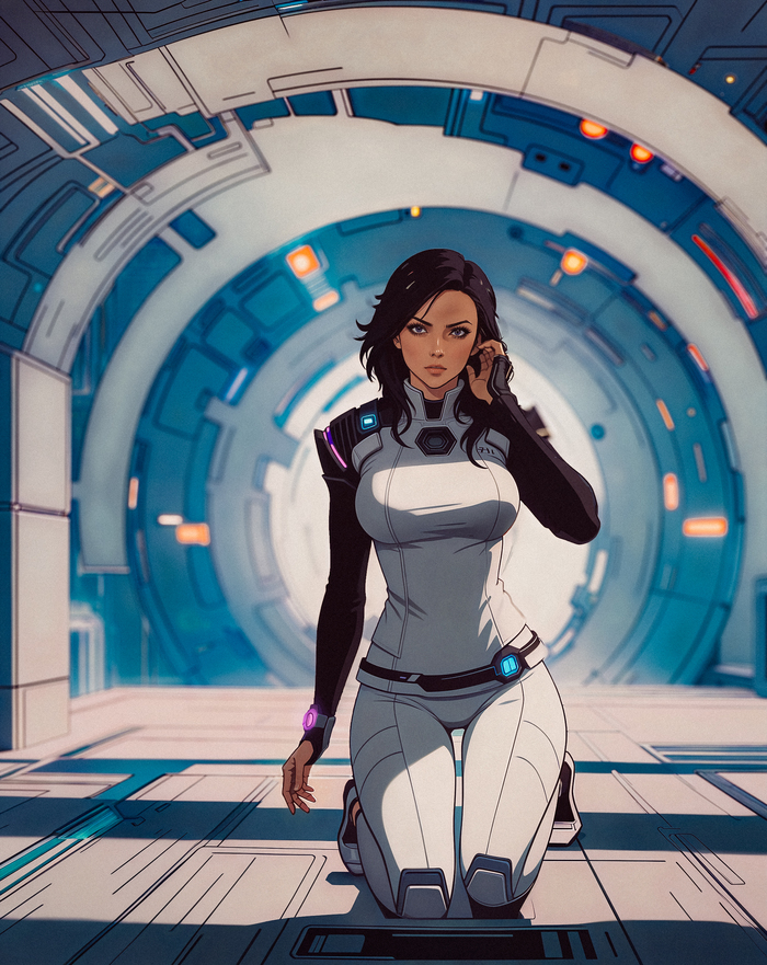    , Mass Effect, Stable Diffusion,  , , Game Art, 