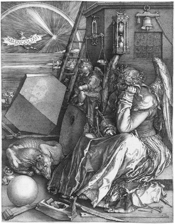 Гравюра "Меланхолия", Альбрехт Дюрер, 1514 год