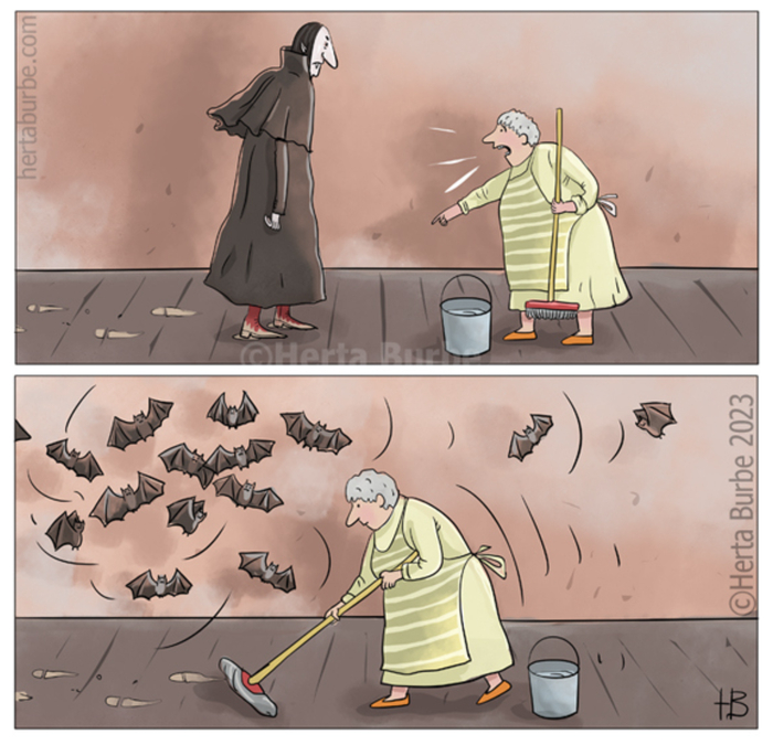 Уборщица заборола очередного босса