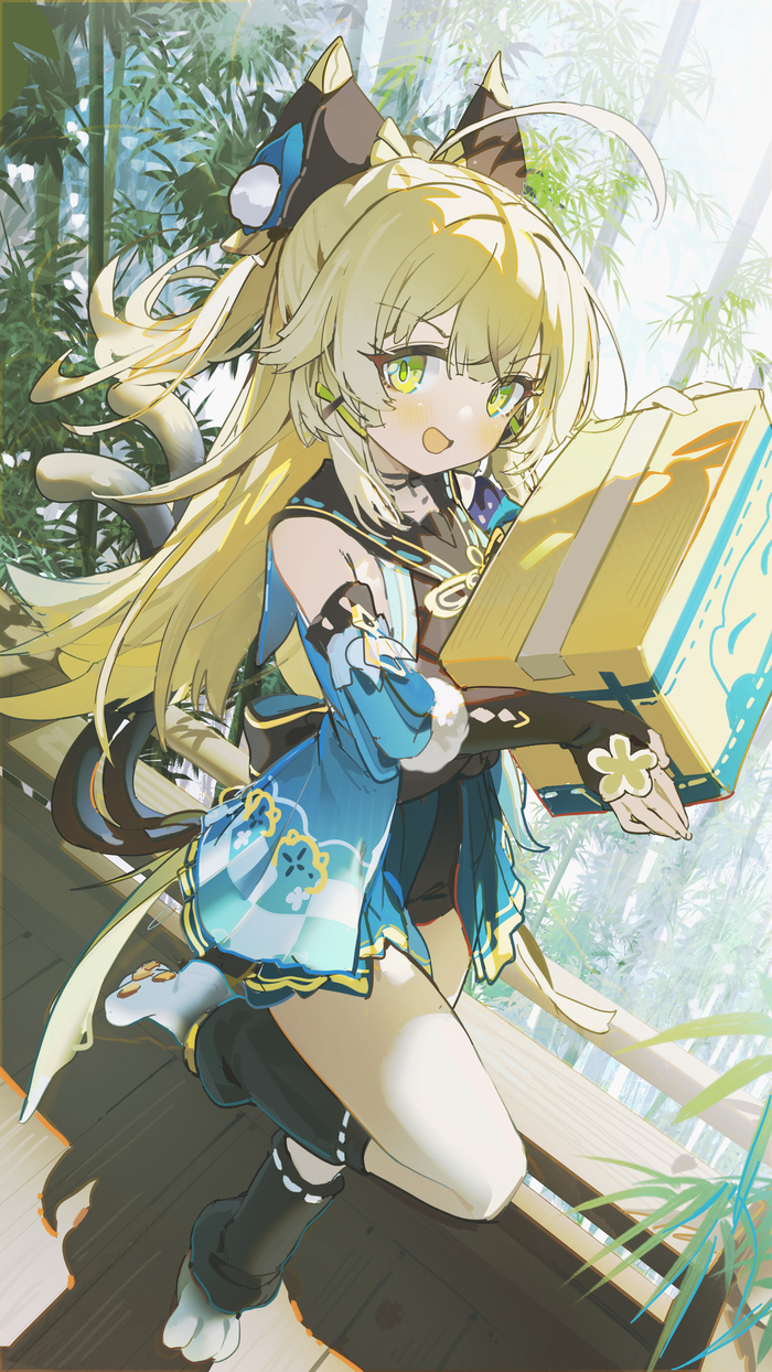 Kirara , Anime Art, Genshin Impact, Kirara (Genshin Impact), Animal Ears