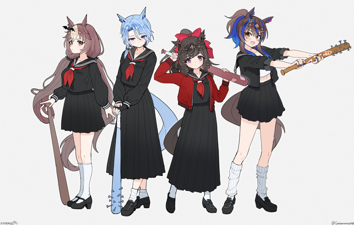  Uma Musume , Anime Art, Uma Musume Pretty Derby, Yamanin Zephyr, Ks Miracle (Umamusume), Daiichi Ruby, Daitaku Helios, Animal Ears, , , , , Twitter ()