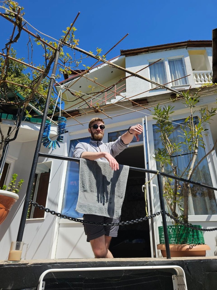 Когда позвали лазать в первый день отдыха.