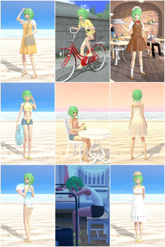 Tropical Summer , Koikatsu, , Anime Art, Vocaloid, Gumi Megpoid