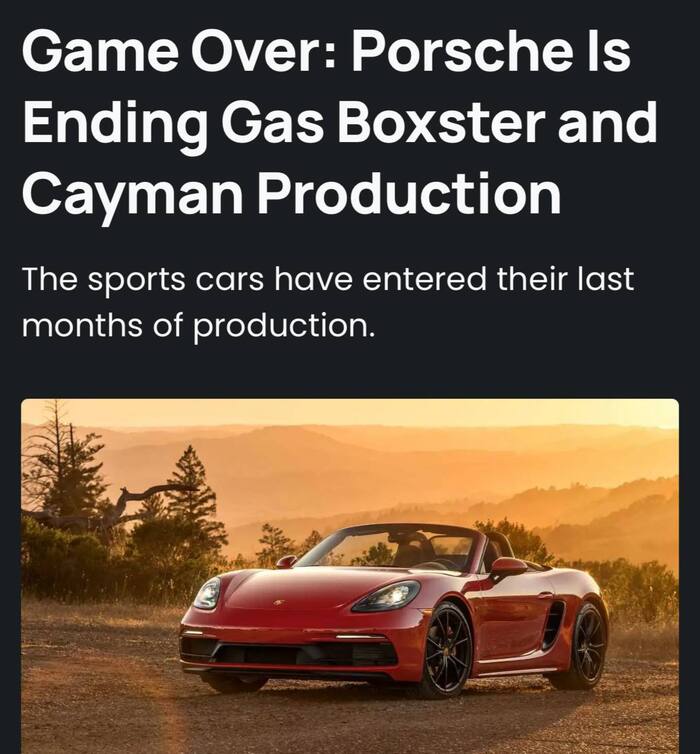  : Porsche     Boxster  Cayman