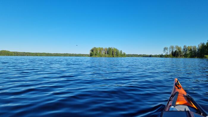Мой первый встреченный остров на Волге!