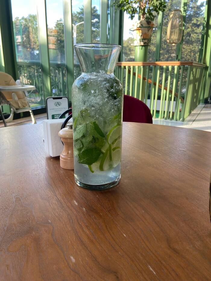 Лайм и мята, 34 лари. Чет около тысячи