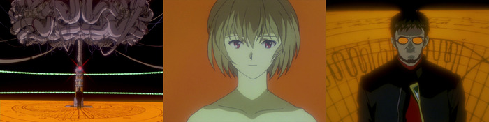 Лаборатория. Рей и Гендо улыбаются друг другу