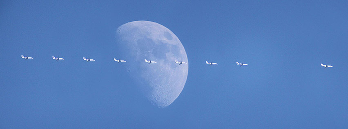 Сложение всех снимков в одну сцену