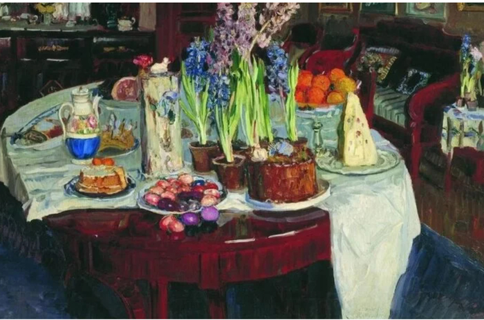 С. Ю. Жуковский "Пасхальный натюрморт" (1915)