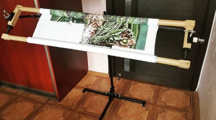 Процесс вышивки Дракона