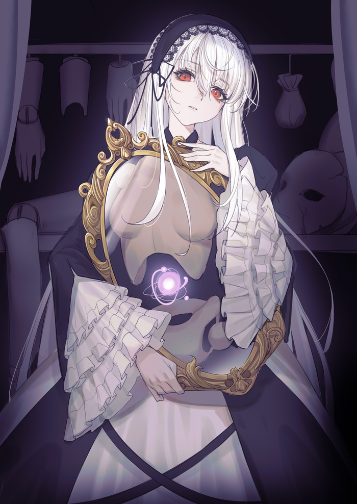 Suigintou , Anime Art, Suigintou, Rozen Maiden, 