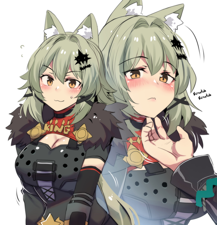 Caesar King #005 , Anime Art, Zenless Zone Zero, Caesar King (zzz), , Animal Ears, Princess Hinghoi