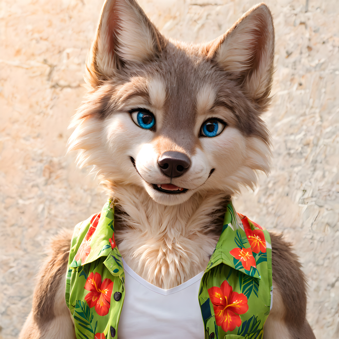    Wolfmks #1579  , , Furry Art, Furry wolf, Stable diffusion 3, 
