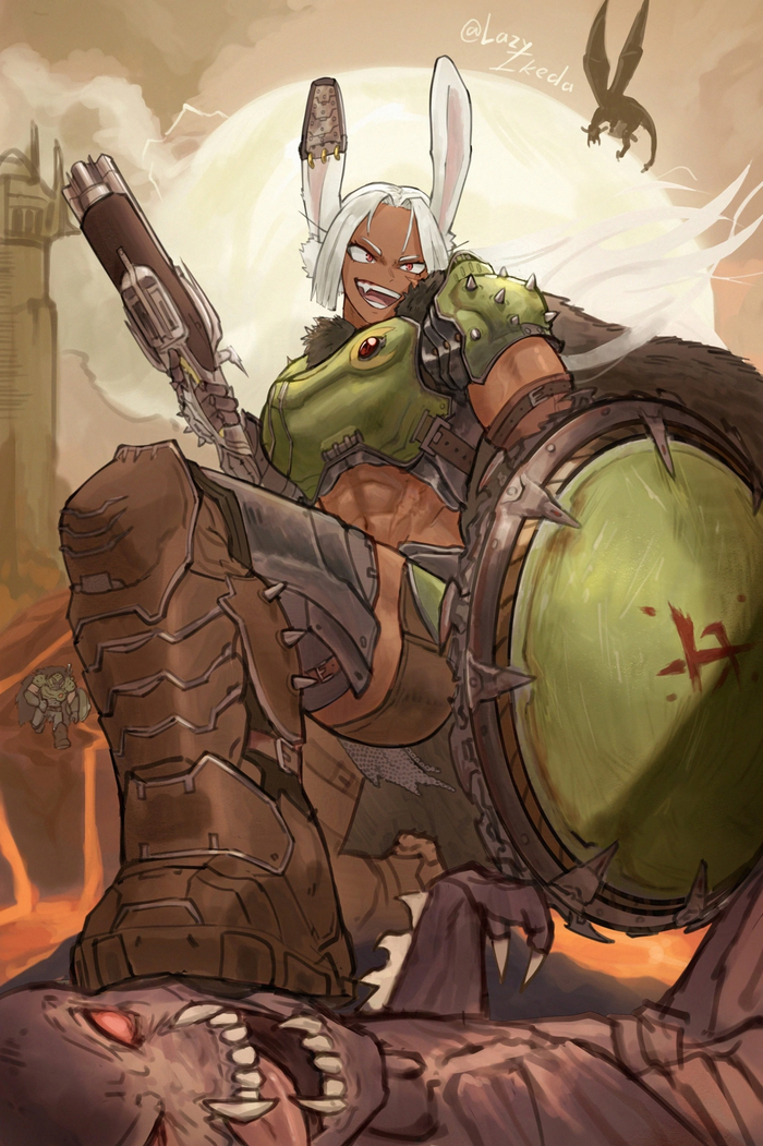   , Anime Art, Animal Ears, , Boku no Hero Academia, Doom, Miruko