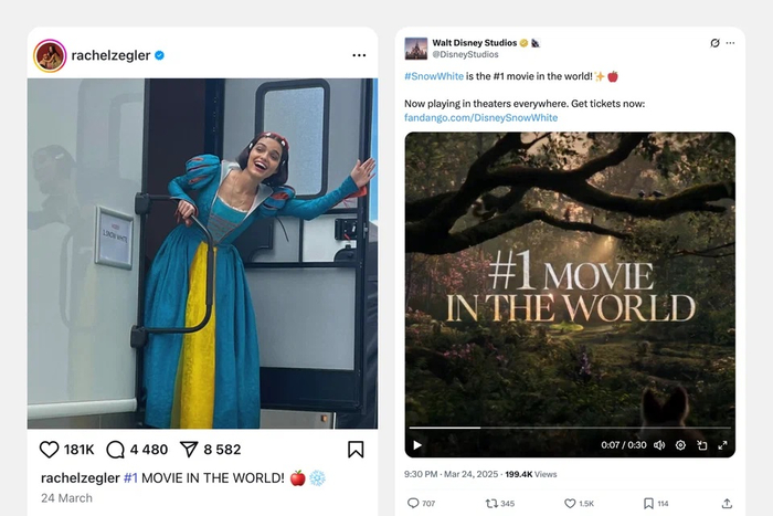 Скриншоты постов Зеглер и Disney