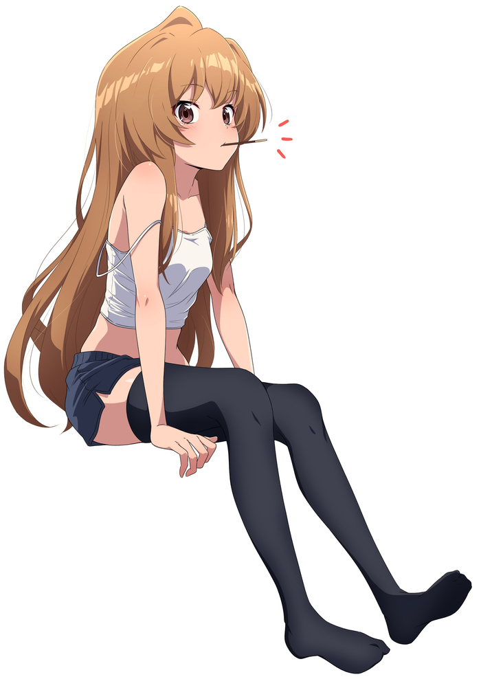Pocky Anime Art, , Toradora, Aisaka Taiga, Pocky, Pixiv