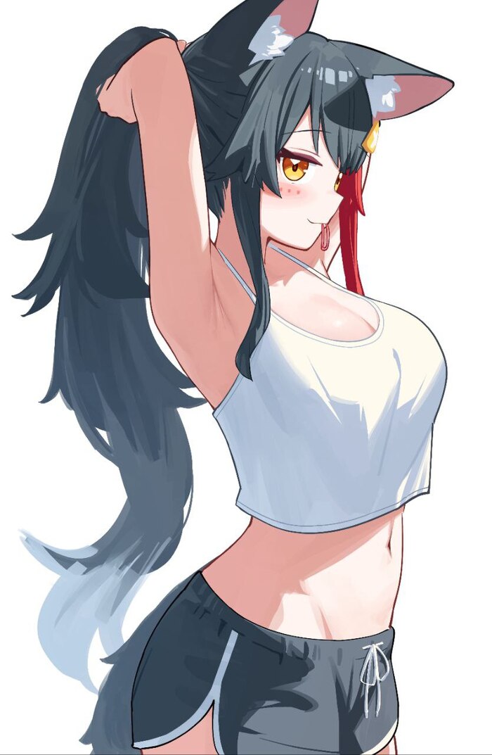Mio , Anime Art, Animal Ears, Ookami Mio, Virtual YouTuber, Hololive