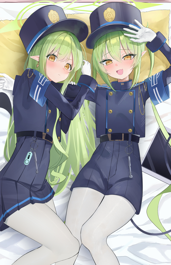    , Anime Art, Blue Archive, Tachibana Hikari, Tachibana Nozomi