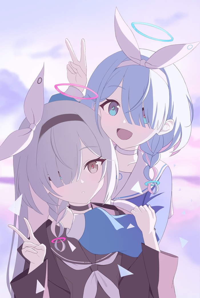  , Anime Art, Loli, Blue Archive, Plana, Arona