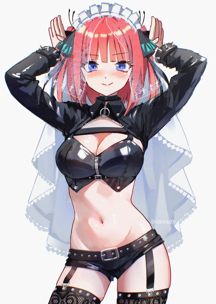 Nino Anime Art, , Gotoubun No Hanayome, Nino Nakano, Pixiv, 