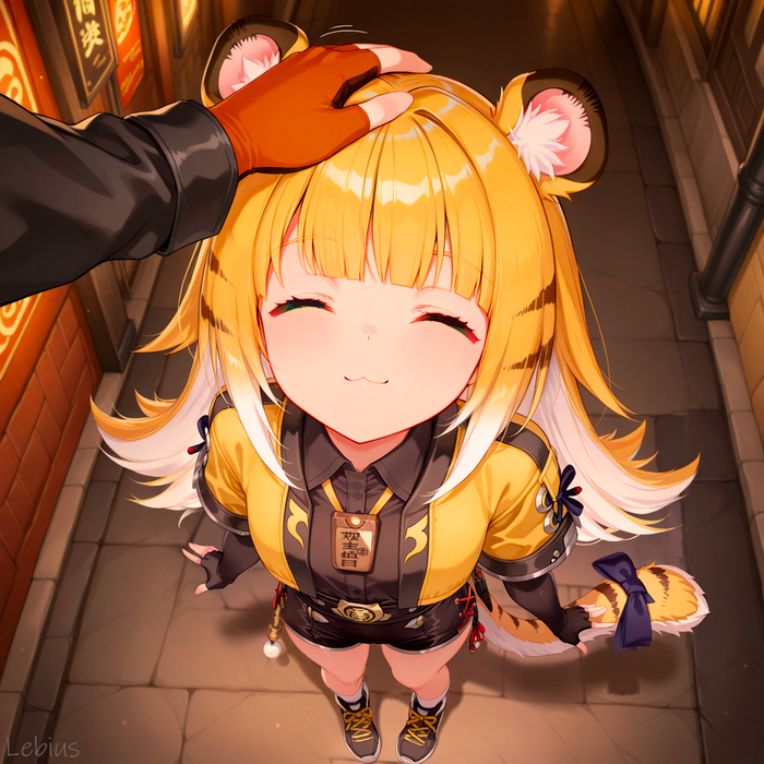   !  - !  , , Anime Art, , Zenless Zone Zero, Ju Fufu (zzz), Animal Ears, 