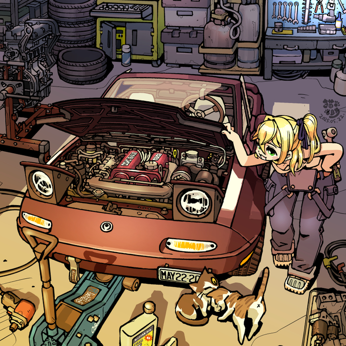 !  !  ! , , ,   , Mazda, , Anime Art, Original Character