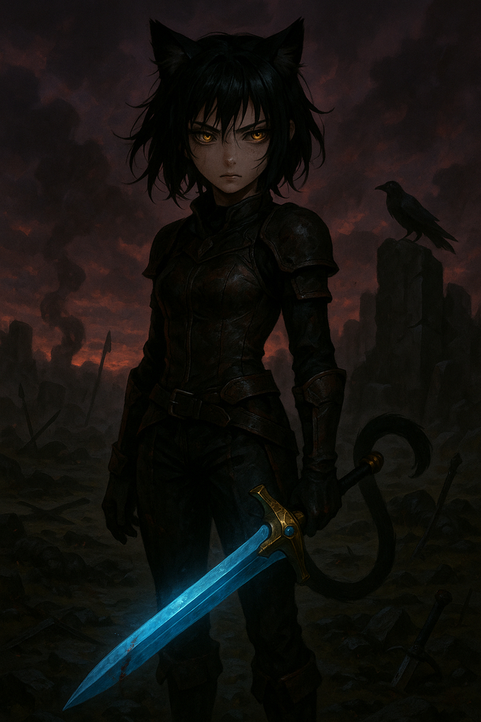    " "  , , , , Anime Art, Animal Ears, Dall-e, ChatGPT, 