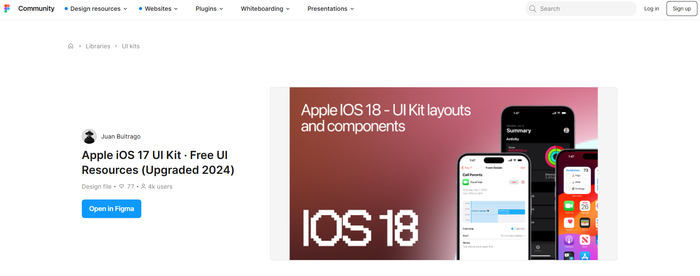   -  iOS  (Figma Community)