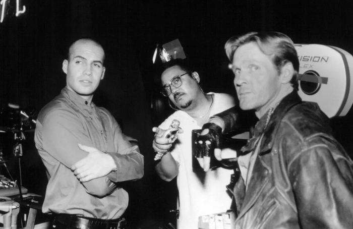 Кадр со съемок фильма "Байки из склепа. Демон ночи""