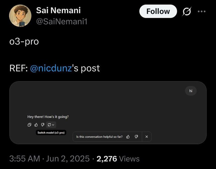 OpenAI  o3-pro  ! Openai, -, ChatGPT,  , , X (Twitter), , DeepSeek, 